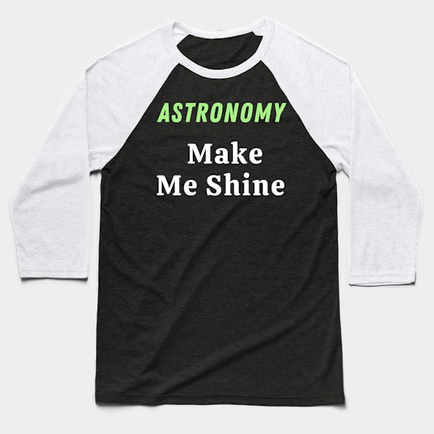 Astronomy Baseball T-Shirt by Mdath